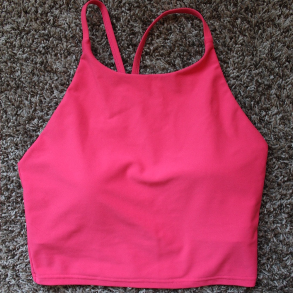 #5- Bundle of 2 - Old Navy Pink and Green Crop Top Racerback
